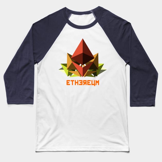 Ethereum Tree Baseball T-Shirt by CryptoTextile